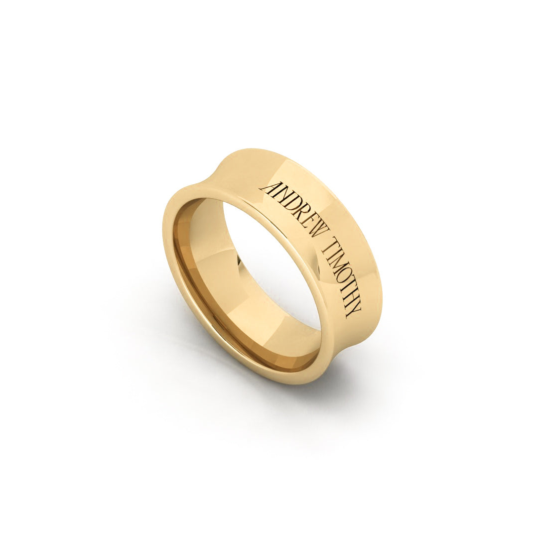 AT Signature Band in Yellow Gold