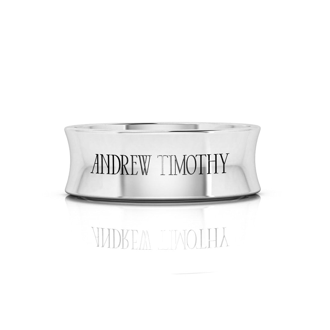 AT Signature Band in Sterling Silver