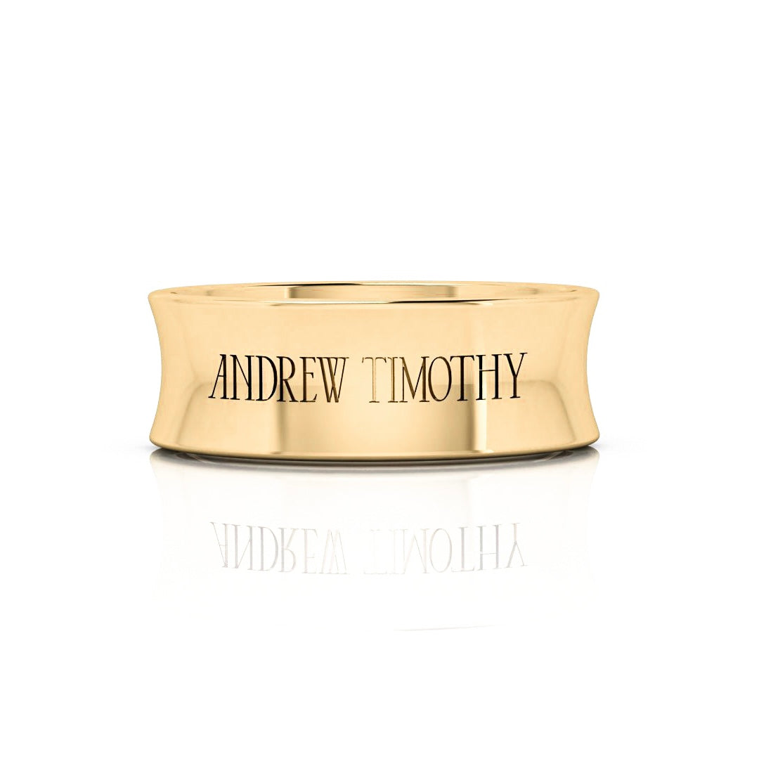 AT Signature Band in Yellow Gold