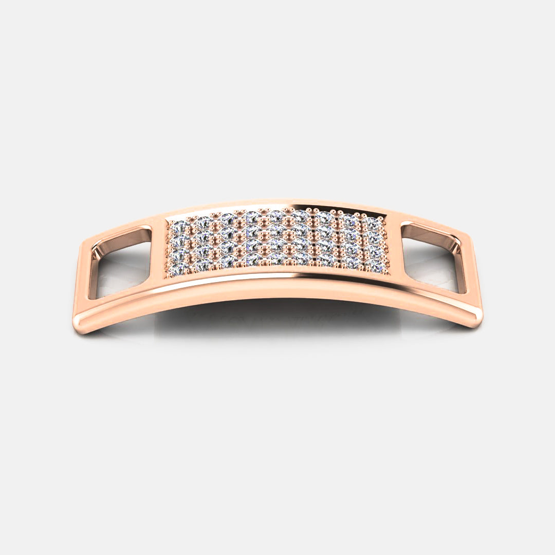 Pavé Diamond Shoe Tags - Rose Gold