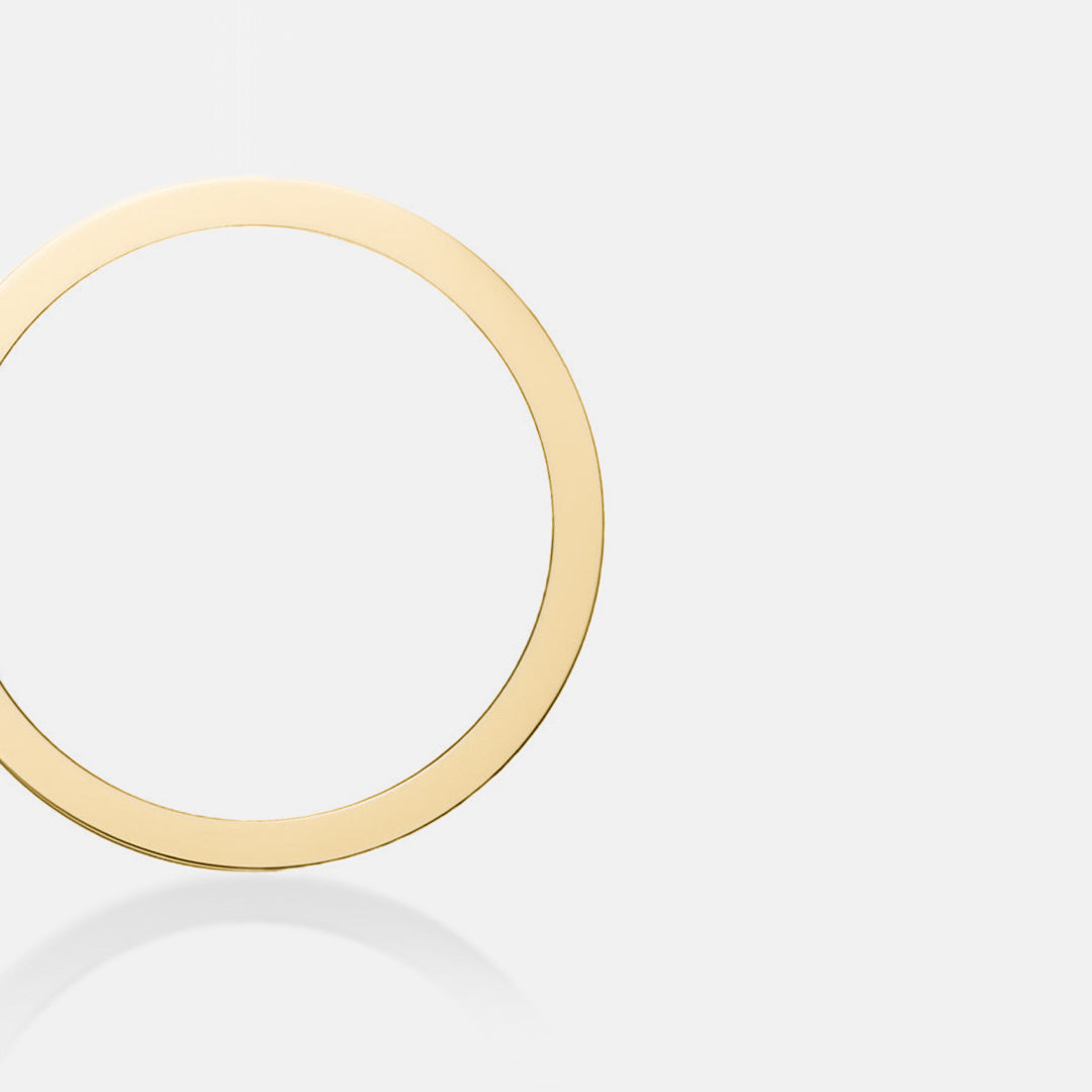 PAVE AJOURE RING, LARGE MODEL - Yellow gold