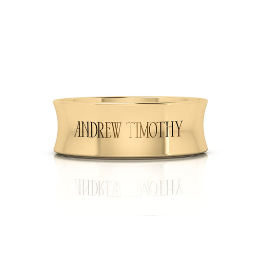 AT Signature Band in Yellow Gold