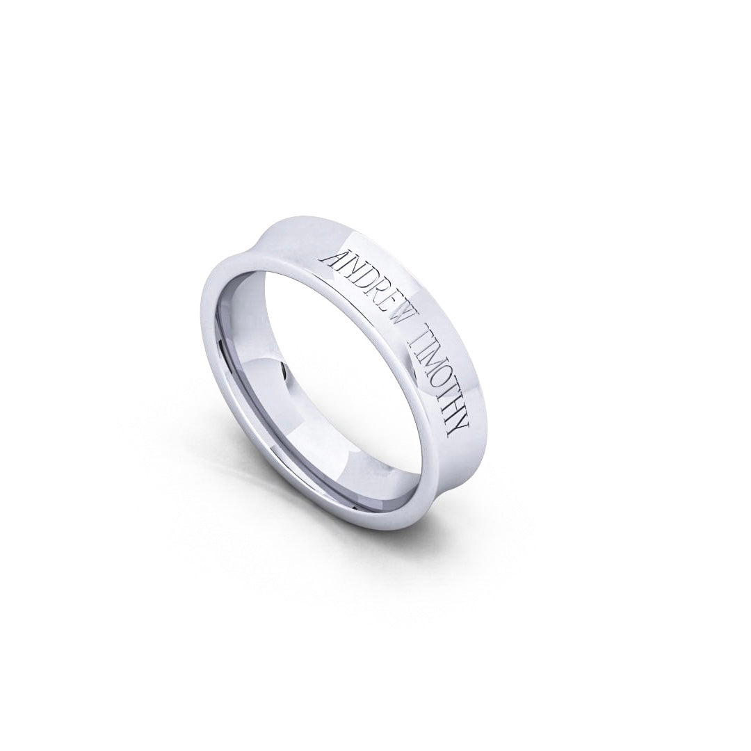 AT Signature Band in White gold