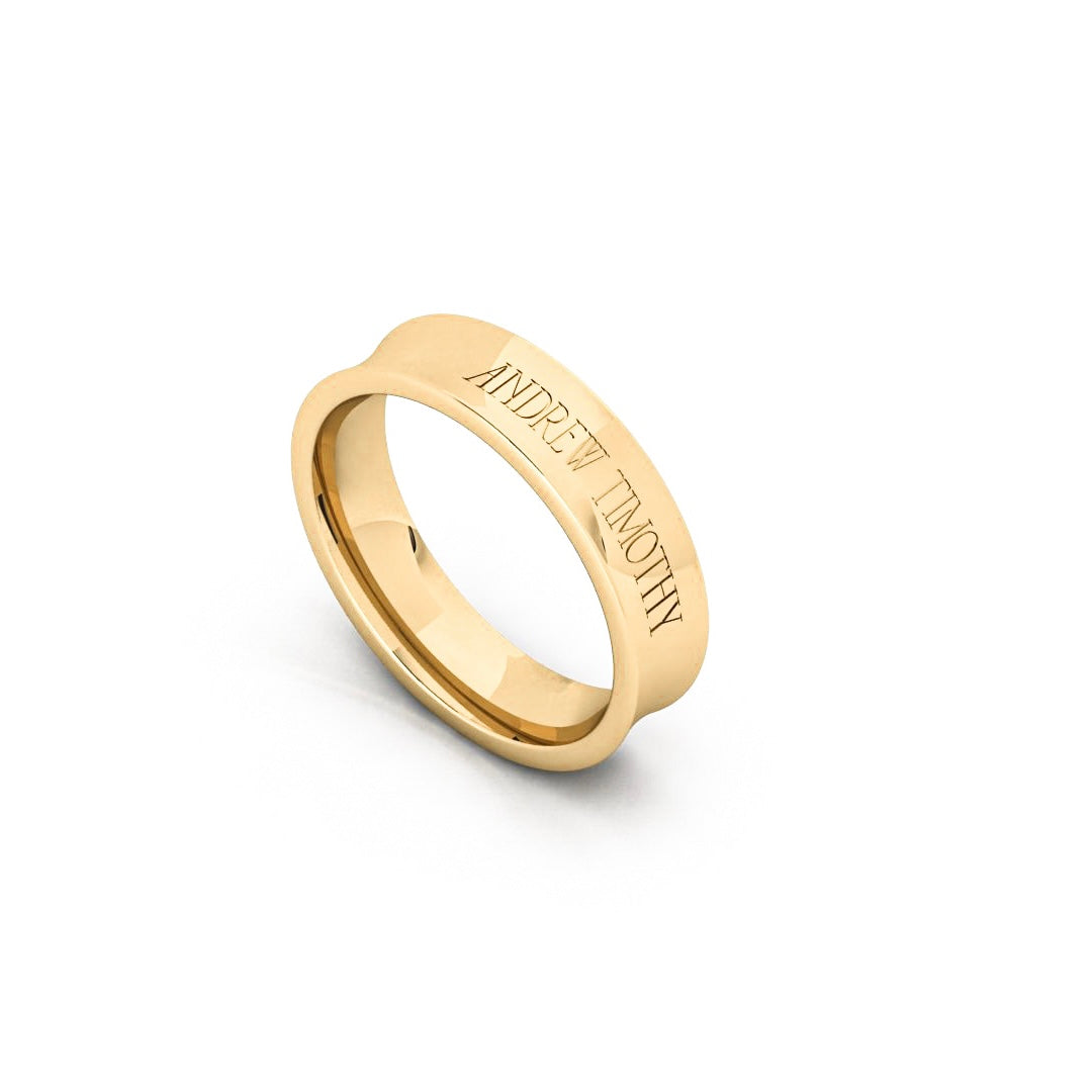 AT Signature Band in Yellow Gold