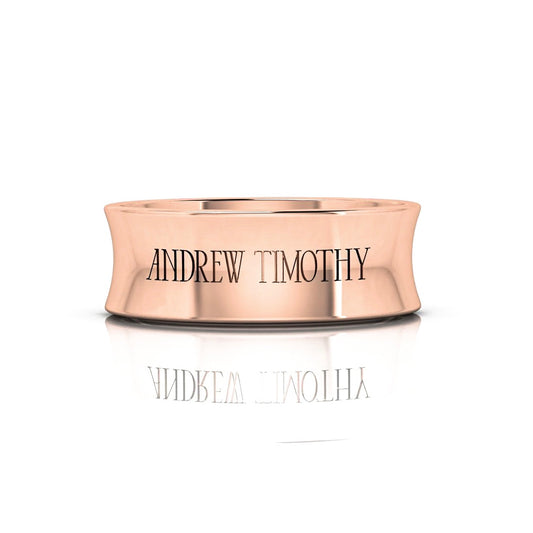 AT Signature Band in Rose Gold