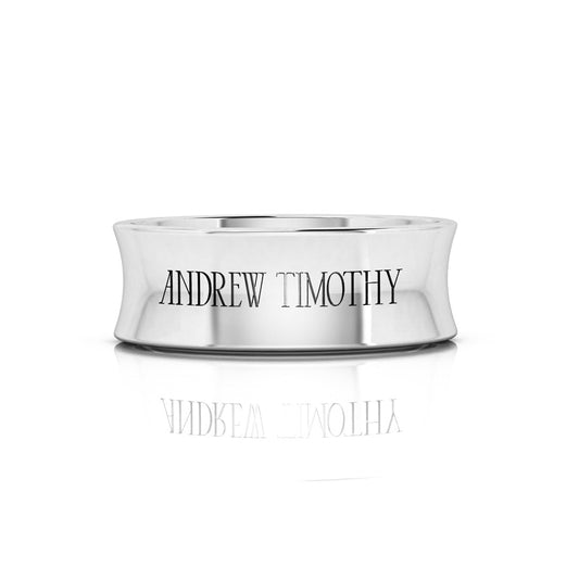 AT Signature Band in Sterling Silver