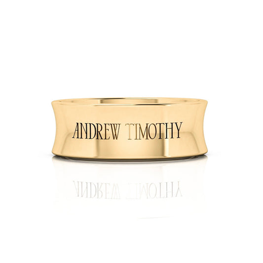 AT Signature Band in Yellow Gold