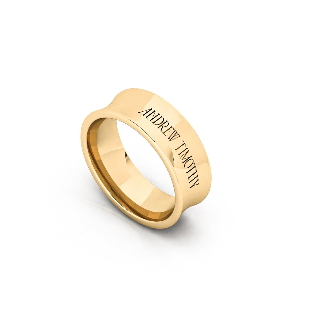 AT Signature Band in Yellow Gold