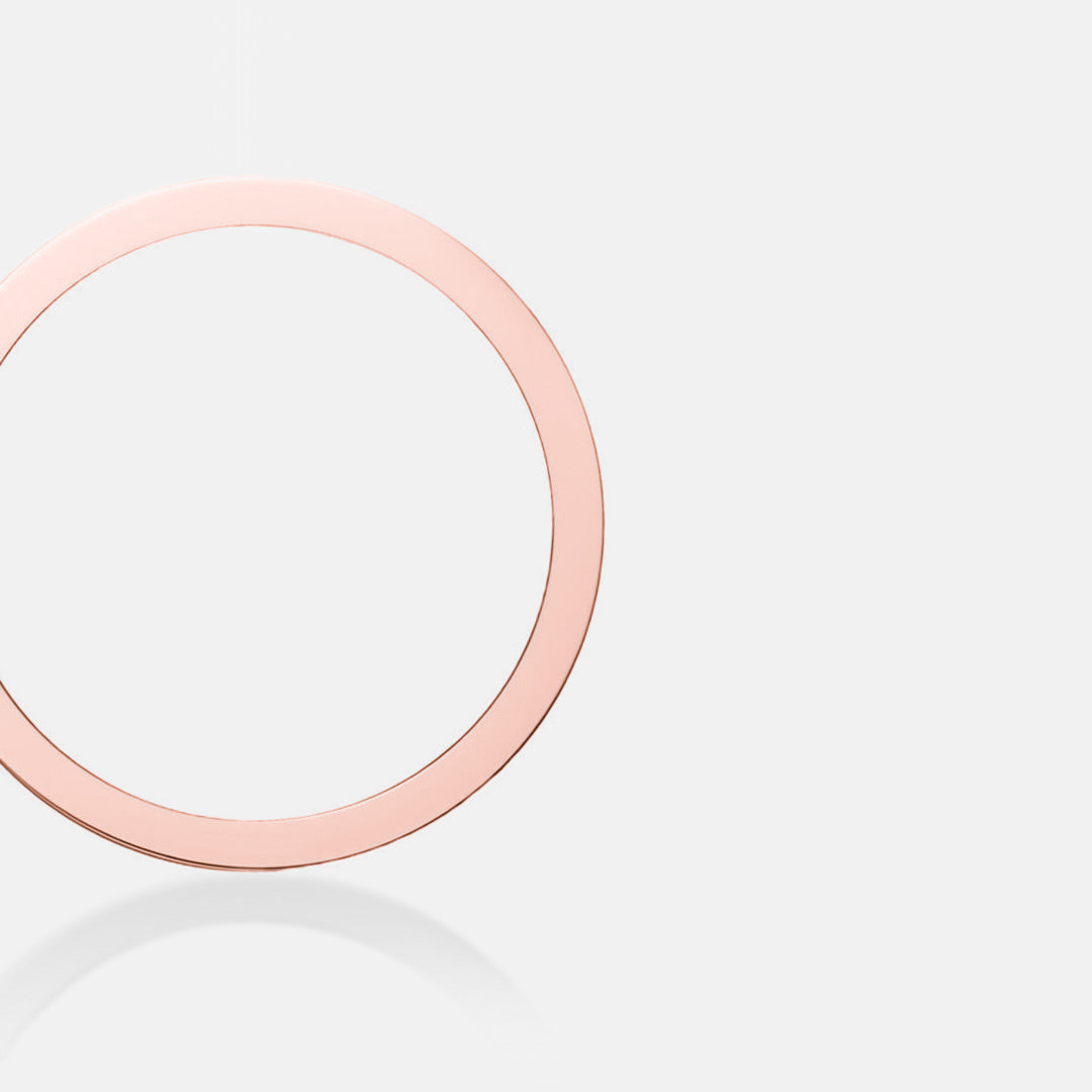 PAVE AJOURE RING, SMALL MODEL, PAVED - Rose gold, diamonds