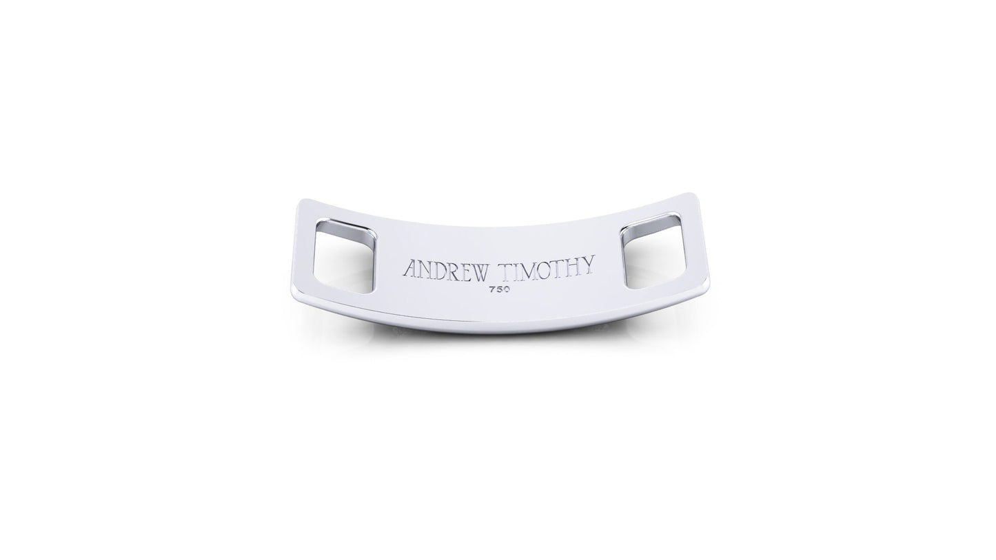 Pair of Pavé Diamond Shoe Tags - White Gold