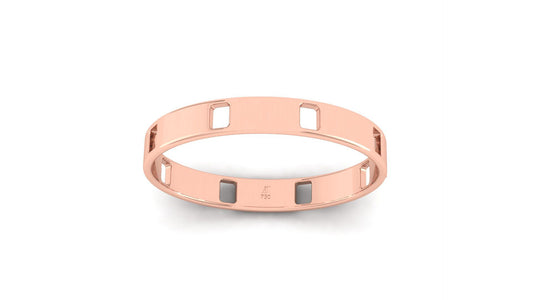 Pavé Ajouré Bracelet in Rose Gold
