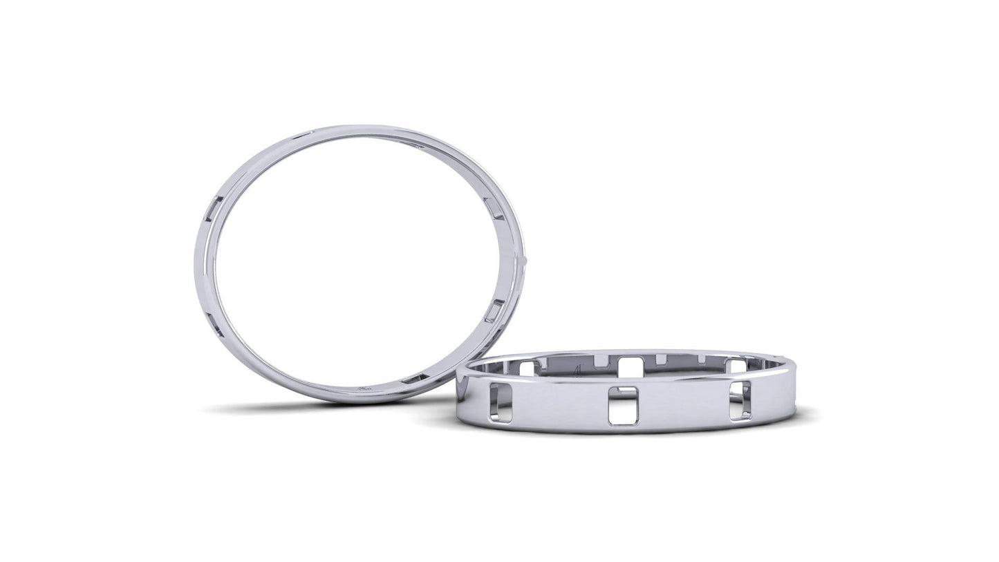 Pavé Ajouré Bracelet in White Gold